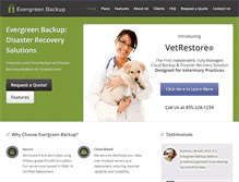 Tablet Screenshot of evergreenbackup.com